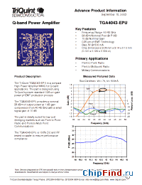 Datasheet TGA4043-EPU manufacturer TriQuint