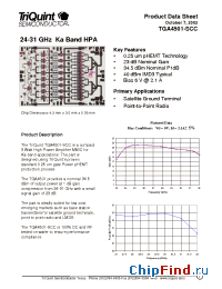 Datasheet TGA4501 manufacturer TriQuint