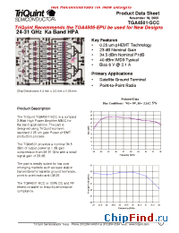 Datasheet TGA4501-SCC manufacturer TriQuint