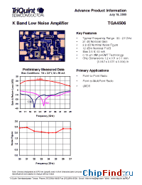 Datasheet TGA4506 manufacturer TriQuint