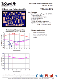 Datasheet TGA4506-EPU manufacturer TriQuint