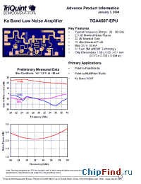 Datasheet TGA4507-EPU manufacturer TriQuint