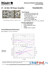 Datasheet TGA4509 manufacturer TriQuint