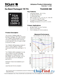 Datasheet TGA4509-SM manufacturer TriQuint