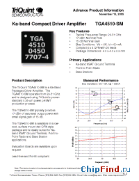 Datasheet TGA4510-SM manufacturer TriQuint