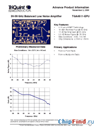 Datasheet TGA4511-EPU производства TriQuint