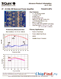 Datasheet TGA4513-EPU manufacturer TriQuint