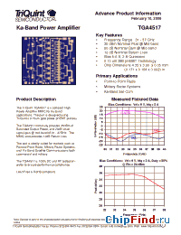 Datasheet TGA4517 manufacturer TriQuint