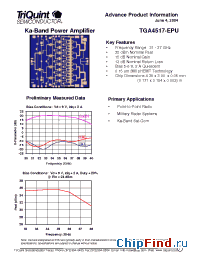 Datasheet TGA4517-EPU manufacturer TriQuint