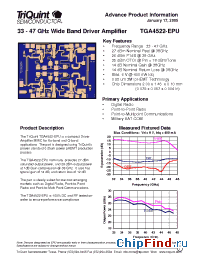 Datasheet TGA4522-EPU manufacturer TriQuint