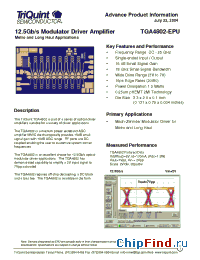 Datasheet TGA4802-EPU manufacturer TriQuint