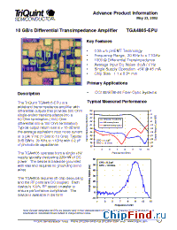 Datasheet TGA4805 manufacturer TriQuint