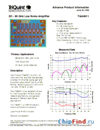 Datasheet TGA4811 manufacturer TriQuint