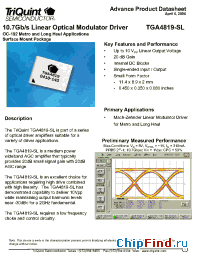 Datasheet TGA4819-SL manufacturer TriQuint