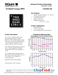 Datasheet TGA4902-SM manufacturer TriQuint