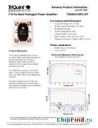 Datasheet TGA4915-EPU-CP manufacturer TriQuint