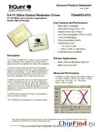 Datasheet TGA4953-EPU-SL manufacturer TriQuint