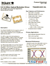 Datasheet TGA4953-SCC-SL manufacturer TriQuint