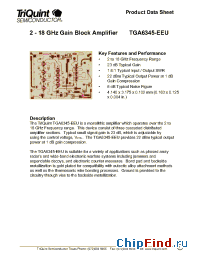 Datasheet TGA6345 manufacturer TriQuint