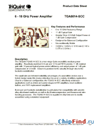 Datasheet TGA8014 manufacturer TriQuint