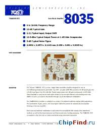 Datasheet TGA8035 manufacturer TriQuint