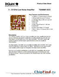 Datasheet TGA8061 manufacturer TriQuint