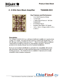 Datasheet TGA8226-SCC manufacturer TriQuint