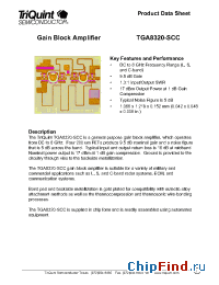 Datasheet TGA8320-SCC manufacturer TriQuint