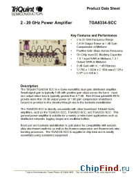 Datasheet TGA8334 manufacturer TriQuint