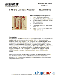 Datasheet TGA8344 manufacturer TriQuint