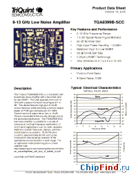 Datasheet TGA8399B-SCC manufacturer TriQuint