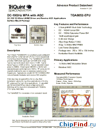 Datasheet TGA8652 manufacturer TriQuint