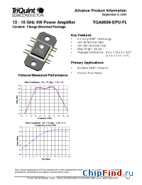 Datasheet TGA8659-EPU-FL manufacturer TriQuint