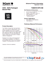 Datasheet TGB2010-00-EPU-SM производства TriQuint