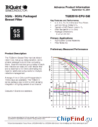 Datasheet TGB2010-50-EPU-SM manufacturer TriQuint