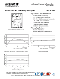 Datasheet TGC1430G manufacturer TriQuint