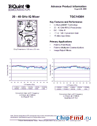 Datasheet TGC1430H manufacturer TriQuint