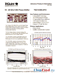 Datasheet TGC1439A manufacturer TriQuint