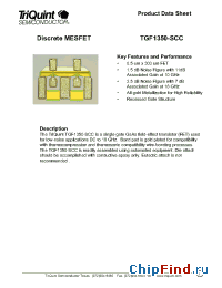 Datasheet TGF1350-SCC manufacturer TriQuint