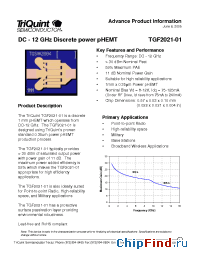 Datasheet TGF2021-01 производства TriQuint