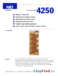 Datasheet TGF4250-EEU manufacturer TriQuint