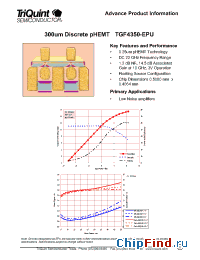 Datasheet TGF4350 manufacturer TriQuint