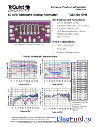 Datasheet TGL4203-EPU manufacturer TriQuint