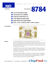 Datasheet TGL8784-SCC manufacturer TriQuint