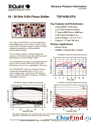 Datasheet tgp1439 manufacturer TriQuint