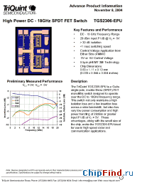 Datasheet TGS2306-EPU manufacturer TriQuint