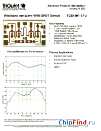 Datasheet TGS4301 manufacturer TriQuint