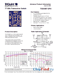 Datasheet TGS4307-EPU manufacturer TriQuint