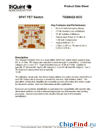 Datasheet TGS8422 manufacturer TriQuint