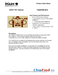 Datasheet TGS8706 manufacturer TriQuint